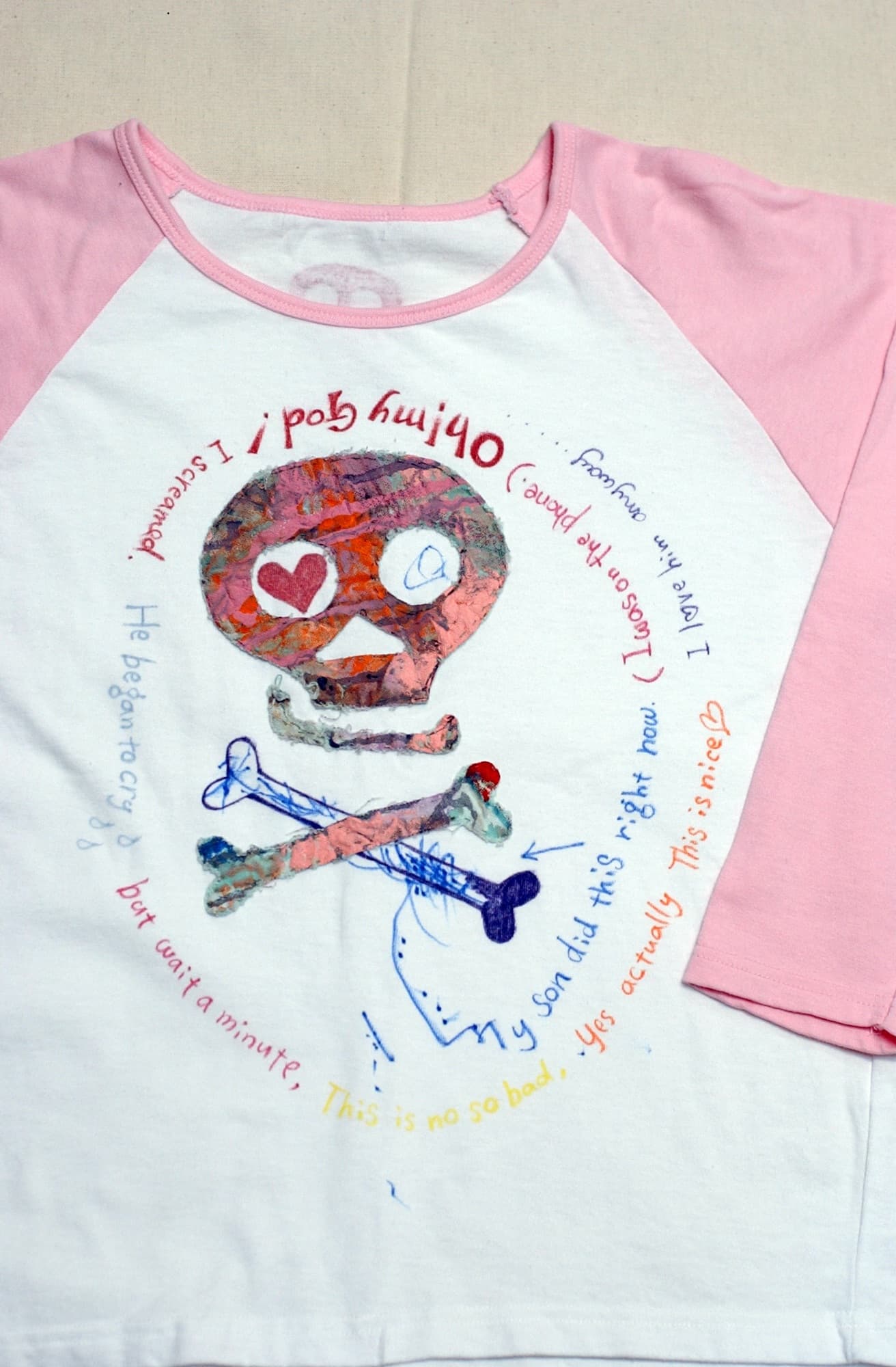 衣服に描かれたアート作品